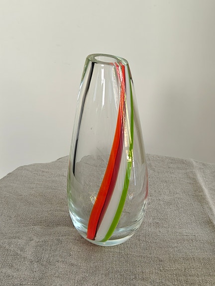 Taidelasi lasimaljakko, mahdollinen Murano, maljakko