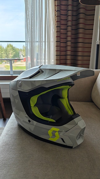 Scott kypärä L 59–60 harmaa-keltainen