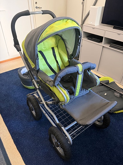 Emmaljunga yhdistelmävaunut (+lämpöpussi ja sadesuoja)