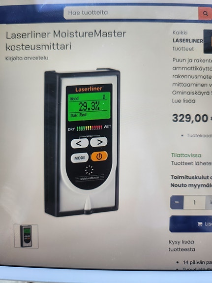 Kosteusmittari laserliner