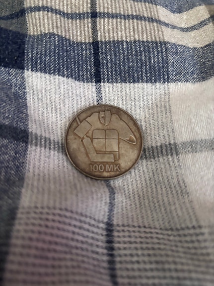 Suomi juhlaraha 100 markkaa, Jääkiekon MM-kilpailut (1991)