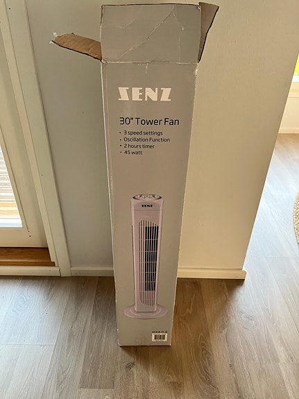 Senz 30" tower fan tornituuletin