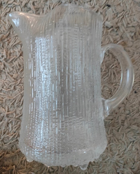 Iittala lasikannu kirkas/Tapio Wirkkala