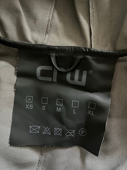 CRW sadetakki xs musta