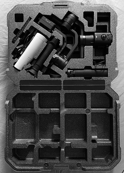 Vähän käytetty DJI Ronin-S gimbal + kuvien varusteet