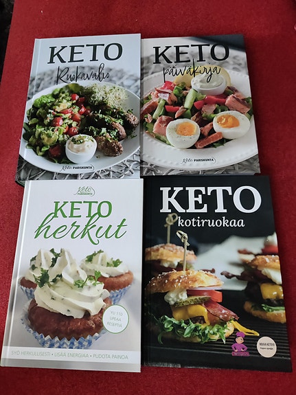 Myydään KETO-ruokavalio kirja setti edullisesti!