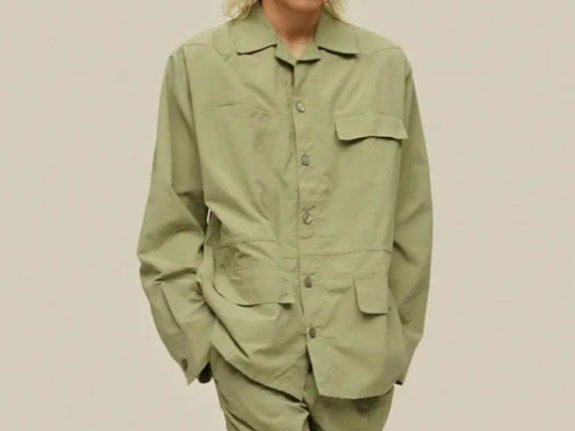 OAS kevyt takki / overshirt, koko L – ohut nylon, uusi