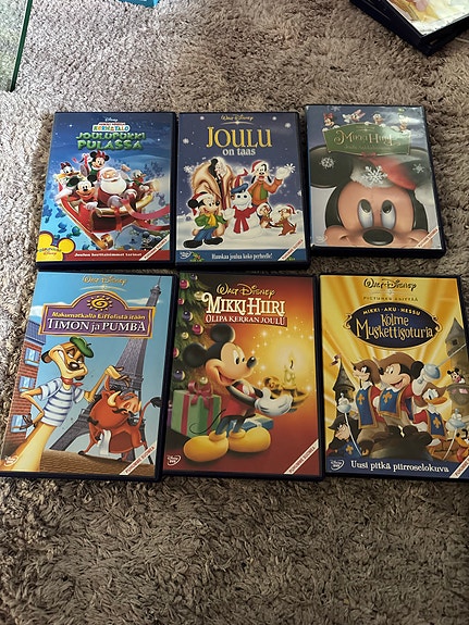 Disney Mikki Hiiri DVD-paketti 6 kpl