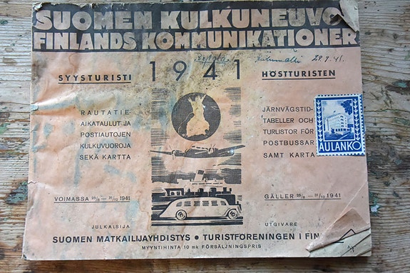 Suomen kulkuneuvot / Finlands kommunikationer 1941 Kesäturisti / Sommarturisten