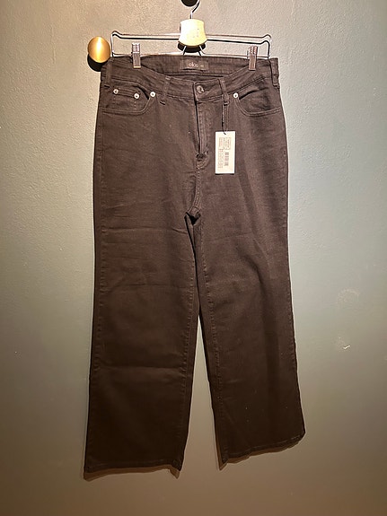 Ellos Olivia Flare -farkut, musta, koko 44 / Black jeans size 44