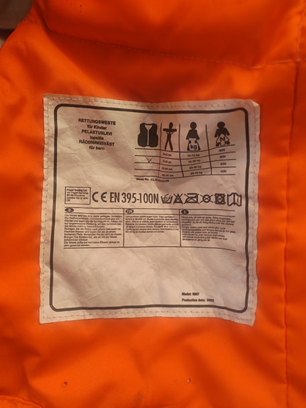 Lasten pelastusliivi 15–20 kg oranssi
