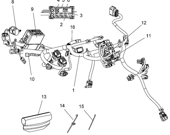 Polaris Indy Rush Sks Switchback 850 johtosarja 2414480