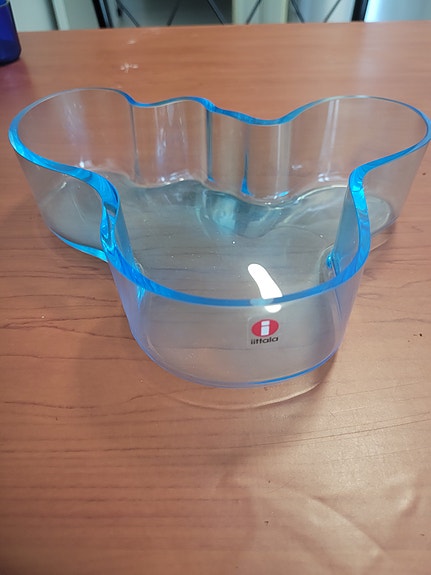 Iittala Aalto kulho sininen lasi