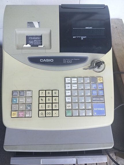 Casio TE-100 kassakone