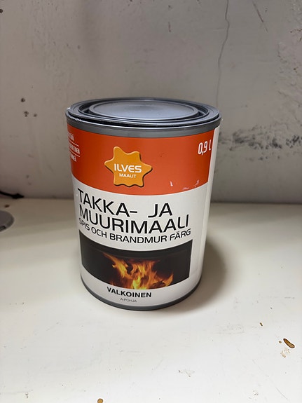 Ilves takka- ja muuri maali valkoinen 0,9L