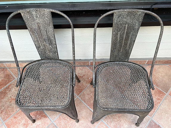 Isku metalliset tuolit 2 kpl