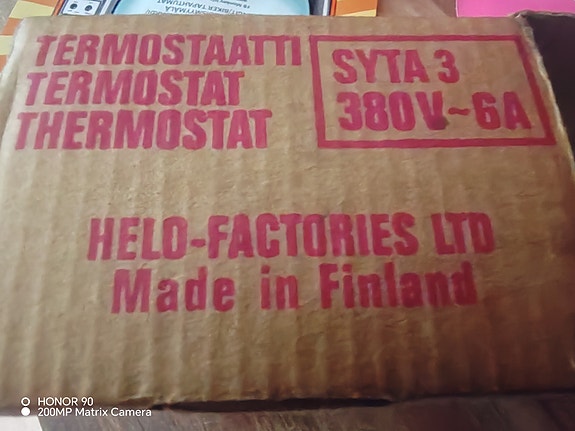 Helo Sähkö kiukaan uusi käyttämätön termostaatti