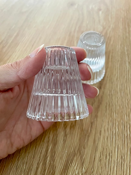 Lasiset kynttilänjalat