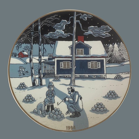 Arabian vuosilautaset 1990, 1991, 1992 ja 1994 – Tove Slotte