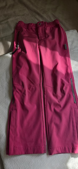Jonathan lasten softshell-housut koko 122 pinkki