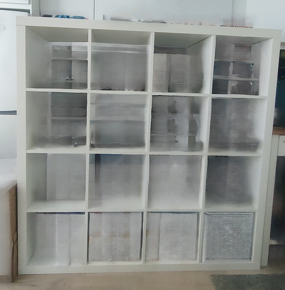 IKEA valkoinen Kallax 4 x 4