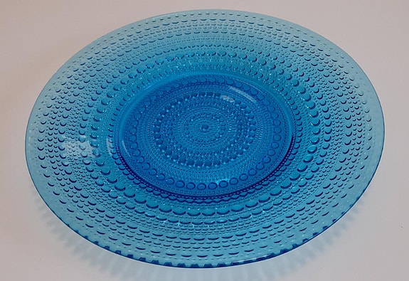 Kastehelmi sininen tarjoiluvati 31 cm Oiva Toikka