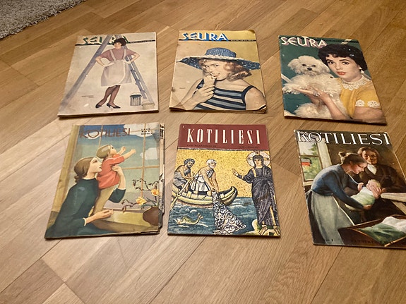 Vanhoja Seura- ja Kotiliesi-lehtiä