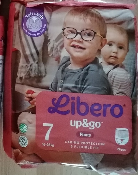 Libero Up&Go housuvaipat koko 7, 20pkt