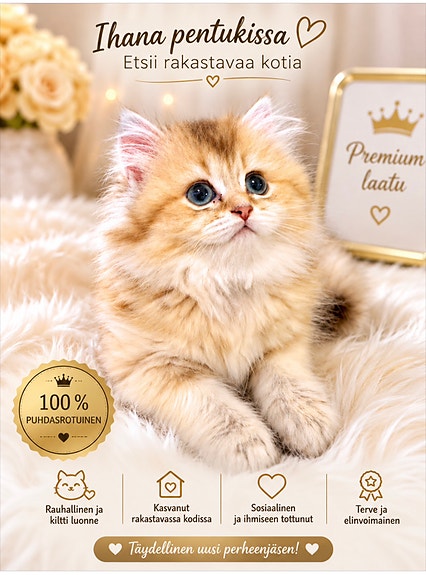 Kaunis pitkäkarvainen urospentu etsii rakastavaa kotia ❤️