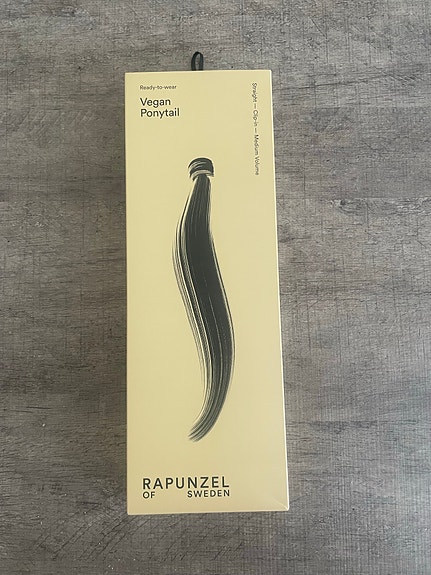 Rapunzel of Sweden Vegan Ponytail hiuspidennys musta 50cm