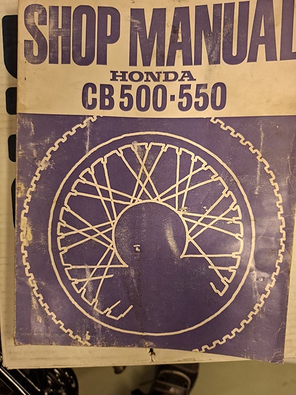 Honda CB500 CB550 Shop Manual huoltokirja