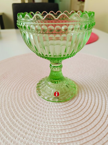 Iittala omenanvihreä mariskooli 120mm