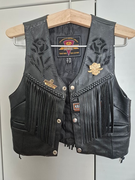 Harley Davidson naisten nahka-liivi koko,s.