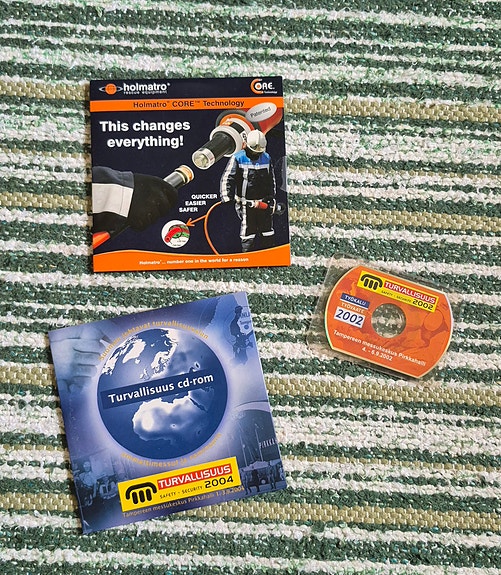 Holmatro ja turvallisuusmessu cd-rom -levyt