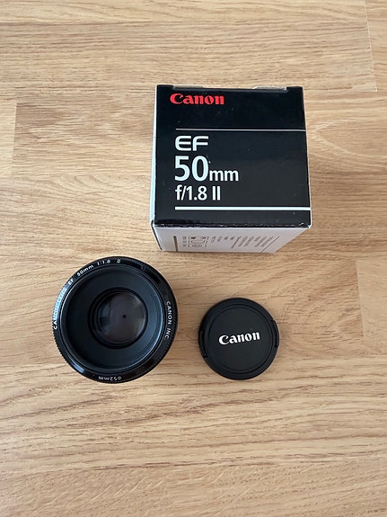 Canon EF 50mm f/1.8 II objektiivi