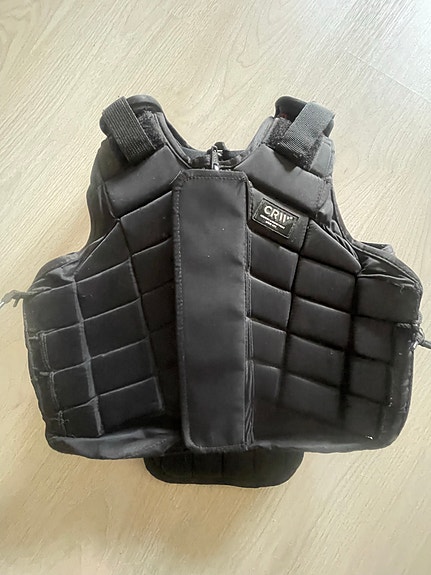 CRW Saferide Flexi ratsastussuojaliivi koko XS musta