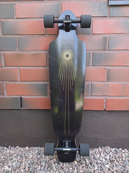 Landyachtz Battle Axe Black Space Rock Longboard