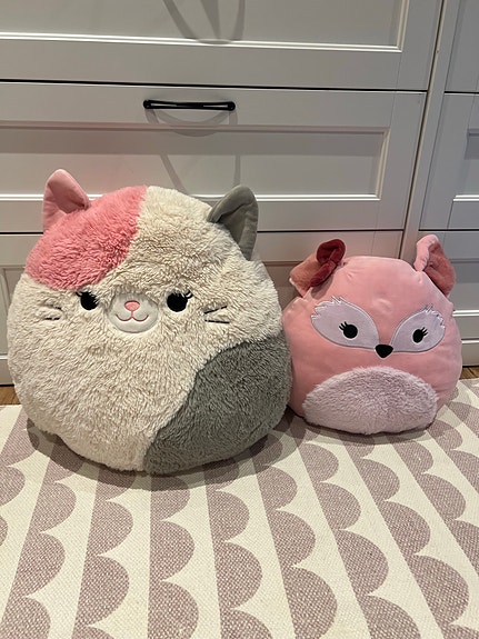Squishmallows pehmolelusetti iso kissa ja keskikokoinen kettu