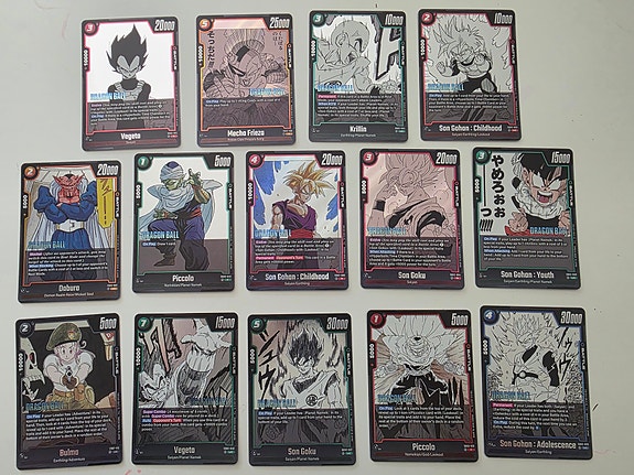 Dragon Ball Manga Booster Lot - 60 Cards, Includes Rares
