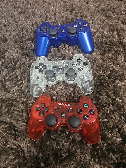 Sony PlayStation 3 DualShock 3 ohjainpaketti sininen kirkas punainen