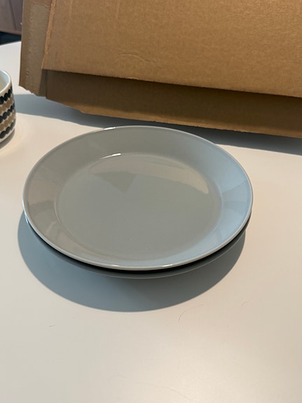 Iittala teema harmaa lautanen