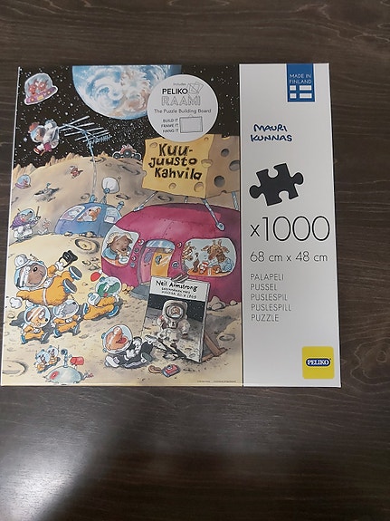 Peliko Mauri Kunnas Kuujuusto kahvila palapeli 1000 palaa