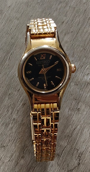 Seiko naisten kvartsikello ruostumatonta terästä, kultasävyinen