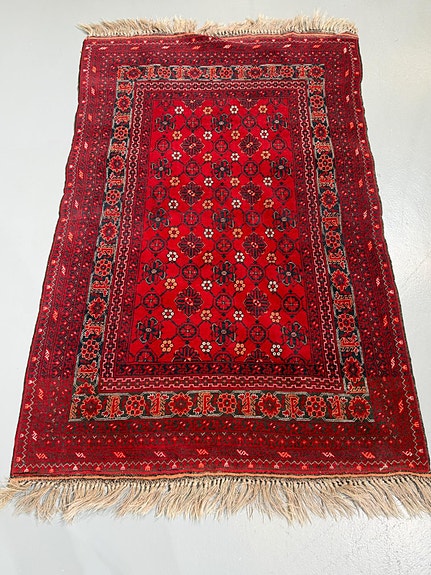 Afghan käsin solmittu itämainen matto 130x200
