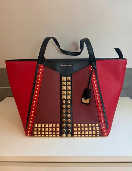 Michael Kors Whitney Large Studded nahkalaukku – aito