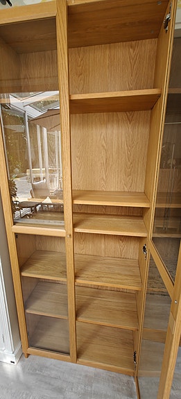 Ikea Billy Oxberg vitriini