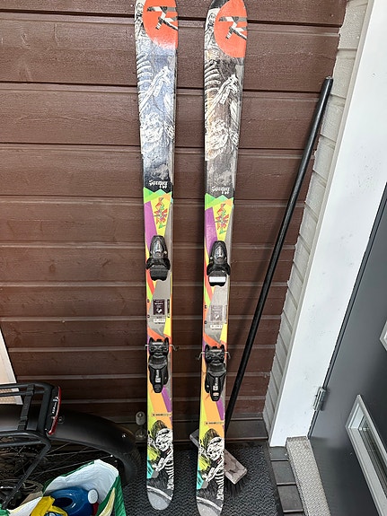 168 cm twin tip laskettelusukset