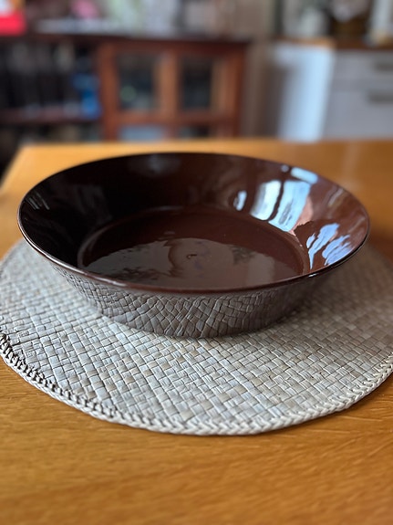 Iittala Teema tarjoiluastia, vuoka, ruskea