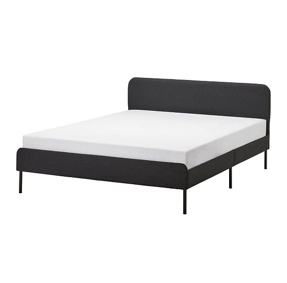 IKEA sänky 160x200 cm tummanharmaa