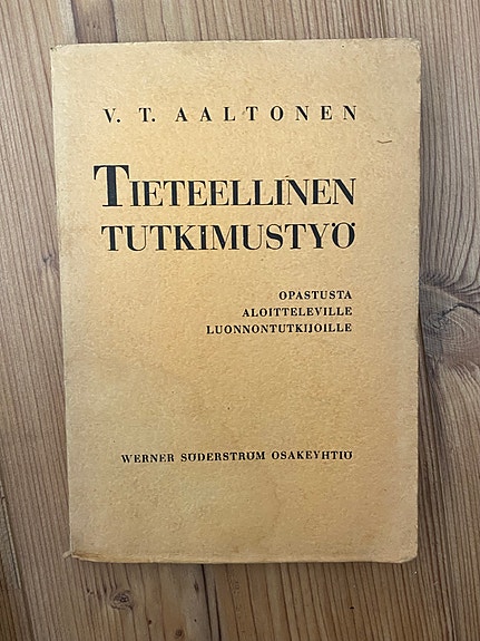 V. T. Aaltonen: Tieteellinen tutkimustyö
